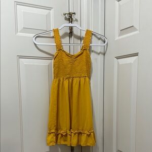 Forever 21 Yellow Smocked Sundress Casual